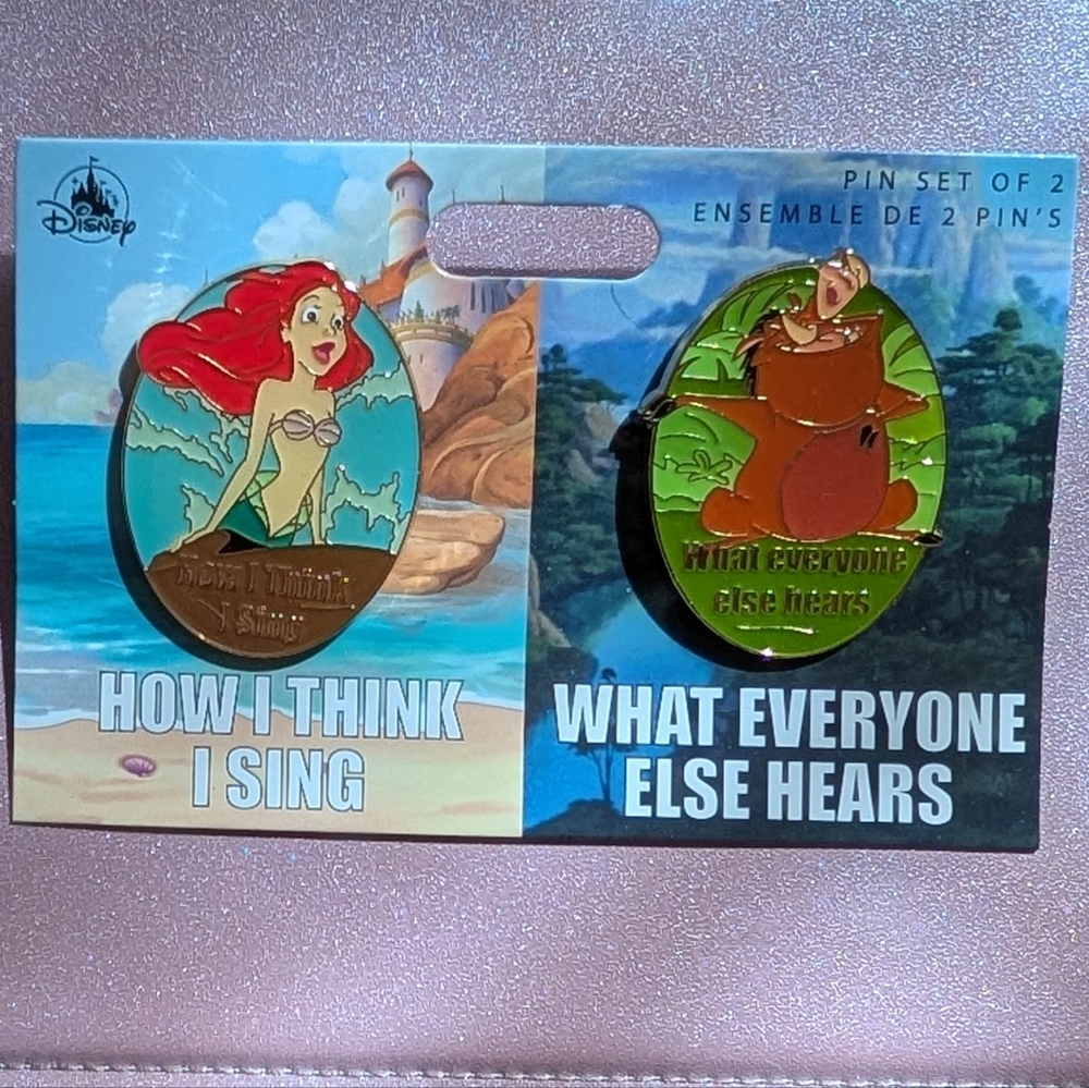 Disney Character Pin Set - Ariel and Pumba